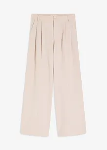 Pantalon à pinces en viscose mélangée, bonprix