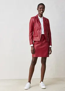 Blazer court en cuir d’agneau nappa, bonprix