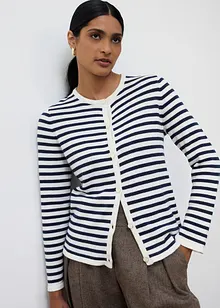Gilet en maille coton et soie, bonprix