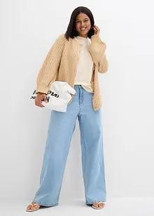 Jean droit taille mi-haute, loose, bonprix