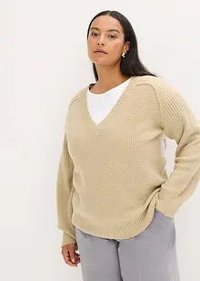 Pull col V, bonprix