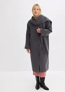 Manteau doux et oversize, viscose mélangée, bonprix