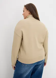Gilet zippé en maille, bonprix