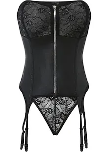 Guêpière avec porte-jarretelles et string (Ens. 2 pces.), bonprix