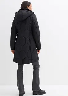 Manteau court et matelassé avec surpiqûres diamant et zips sur les côtés, bonprix
