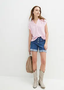 Blouse manches courtes en viscose fluide, bonprix