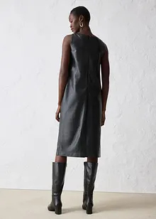 Robe en cuir d’agneau nappa, bonprix
