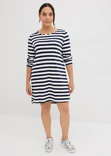 Robe plus longue derrière en coton épais, bonprix