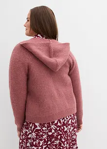 Gilet en maille à capuche, bonprix
