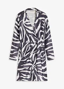 Robe portefeuille en satin fluide, bonprix