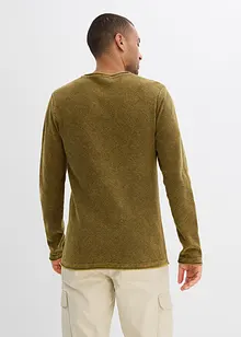 Pull aspect délavé, slim, bonprix