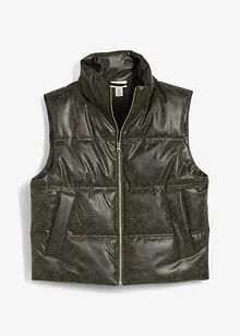 Gilet sans manches enduit et matelassé, bonprix