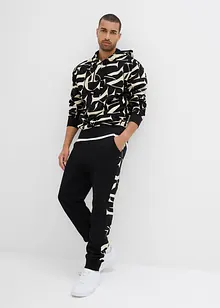 Pantalon de jogging avec empiècement, Regular, bonprix