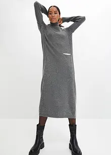 Robe en maille à col roulé, bonprix