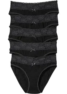 Lot de 5 slips à dentelle, bonprix