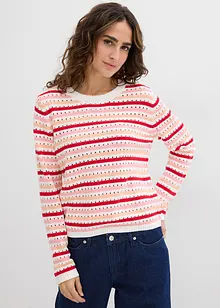 T-shirt en maille rayé, bonprix
