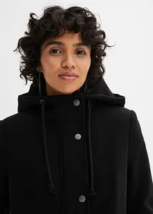Manteau aspect laine, coupe longue, bonprix
