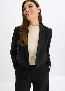 Blazer Femme élégant à Col Revers Et Manches 3/4 - Devant Ouvert, Style Chic Pour Le Bureau, Tenue Professionnelle Ou Décontractée