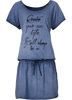 Robe en jersey à imprimé devant, bonprix