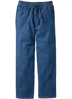 Pantalon taille extensible classique en coton léger, droit, bonprix