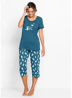 Pyjama avec corsaire et t-shirt, bonprix