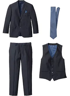 Costume 4 pièces : veste, pantalon, gilet, cravate, bonprix