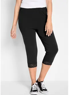 Legging en coton avec dentelle, bonprix