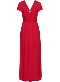 Robe longue estivale à dentelle, taille courte, bonprix