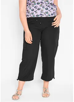 Lot de 2 pantalons 7/8 avec tour de taille confortable, bonprix