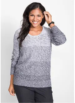Pull en grosse maille avec dégradé de couleur, bonprix