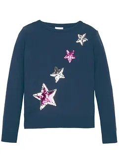 Pull en fine maille à sequins, bonprix