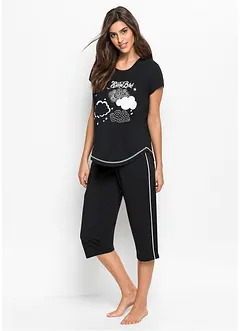 Pyjama corsaire 100% coton, bonprix