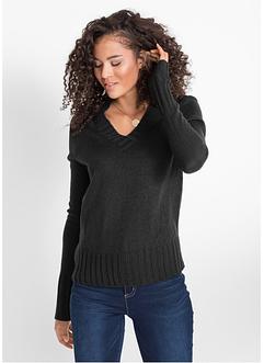 Pull col en V, bpc bonprix collection