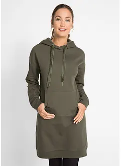 Robe sweat à capuche en coton, bonprix