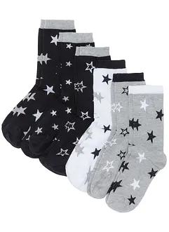 Lot de 6 paires de chaussettes femme coton, bonprix