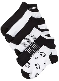 Lot de 6 paires de chaussettes basses coton, bonprix