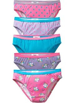 Lot de 5 culottes avec coton doux, bonprix