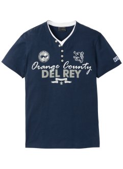 T-shirt 2 en 1, col Henley, manches courtes, bpc selection