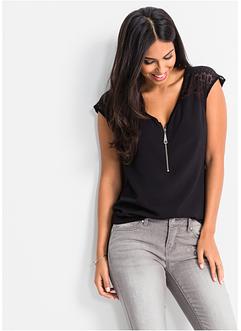 T-shirt &agrave; empi&egrave;cement dentelle, BODYFLIRT