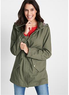 Parka coton mi-saison avec capuche imprimée, bpc bonprix collection