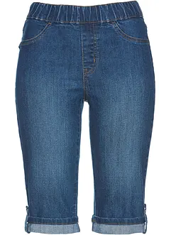 Bermuda en jean avec taille entièrement élastiquée, bonprix
