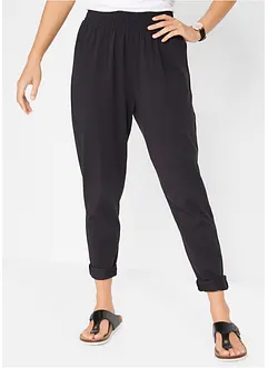 Pantalon sarouel avec taille confortable, bonprix