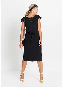 Robe midi en jersey viscose extensible, bonprix