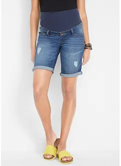 Bermuda en jean de grossesse, Regular, bonprix