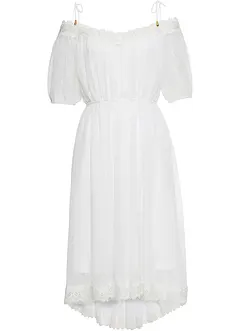 Robe à épaules découpées et dentelle, bonprix