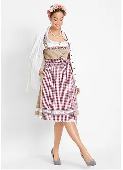 Dirndl avec tablier, longueur genou (Ens. 2 pces.), bonprix