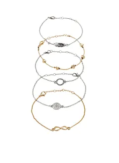 Set de bracelets (Ens. 5 pces.), bonprix