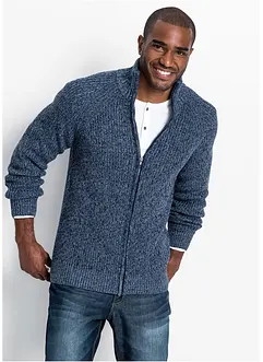 Gilet en grosse maille côtelée avec coton, bonprix