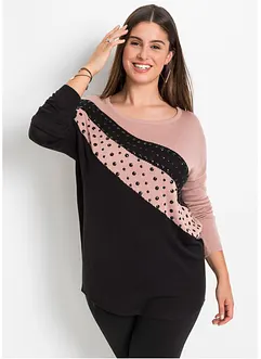 Pull long avec application, bonprix