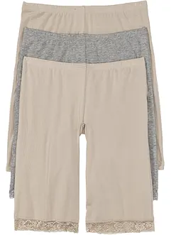 Lot de 3 boxers femme longs en matière douce, bonprix